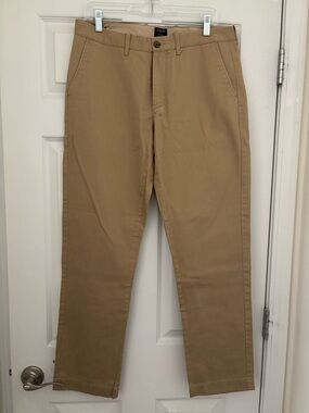 J. Crew Straight-Leg Chino Pants in Tan